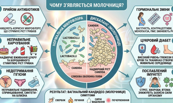 Почему появляется молочница: основные причины